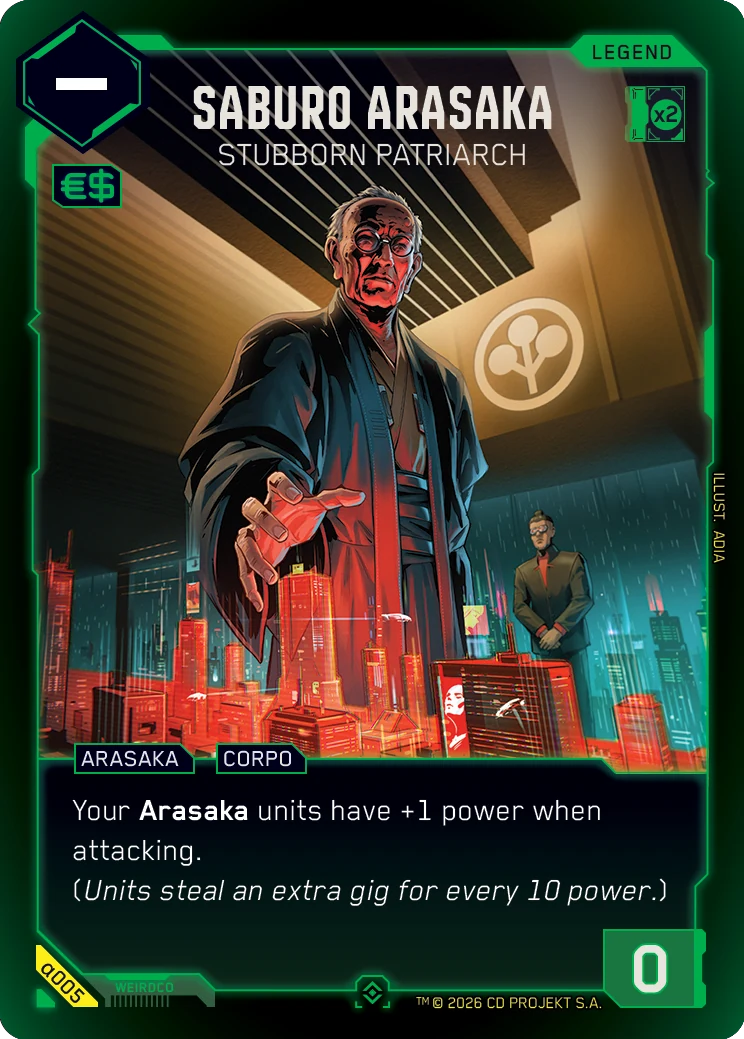 Saburo Arasaka — Stubborn Patriach